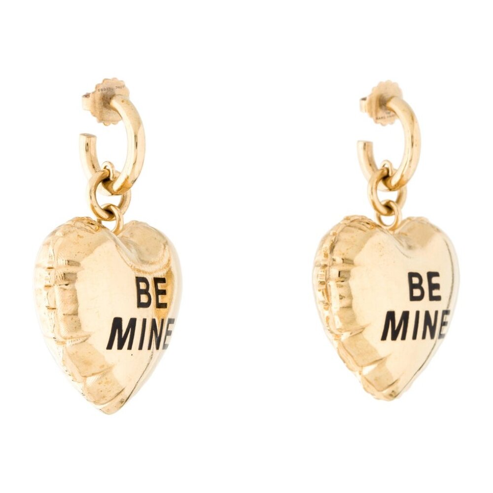 THE MARC JACOBS Resin Heart Balloon Hoop Earrings